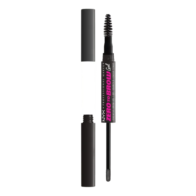 NYX Professional Makeup Zero To Brow Longwear Gel Ögonbryn Unisex Svart ONESIZE