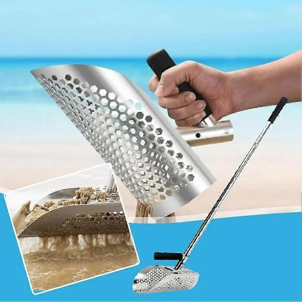 [LCS] Sand Scoop for Beach Metal Detecting, Metal Detector for Beach Finds - Perfect Digger Shovel for Gold Prospectors_MGF