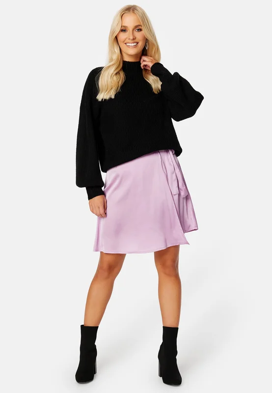 BUBBLEROOM - Tallulah Satin Skirt - Lavender