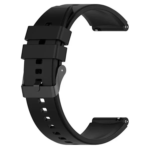 22 mm silikonarmband för Xiaomi Mi Watch Color 2 Sport Watch Armband Mi Watch Color Sport Correa för Xiaomi Watch S1 Active Svart 22 mm bredd