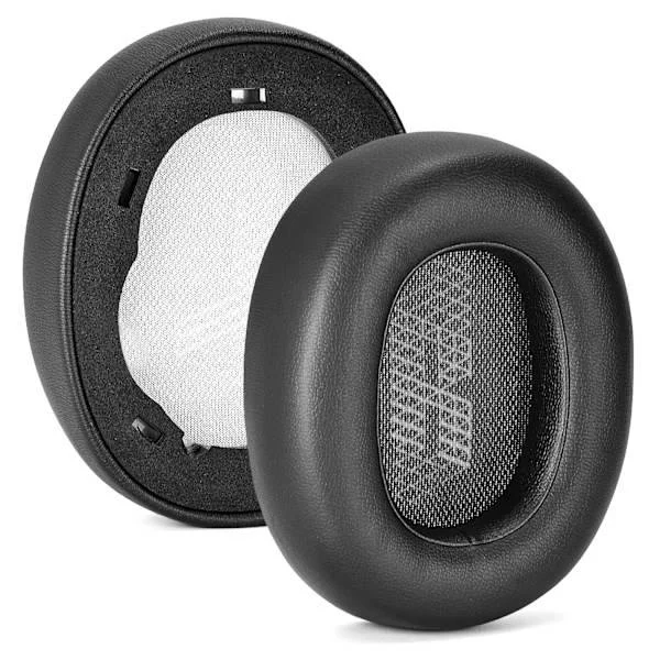 INF Ersättningsöronkuddar för JBL E65 BTNC / Duet NC / LIVE650 / 660 BTNC – 1 par Svarta Mjuka Kuddar