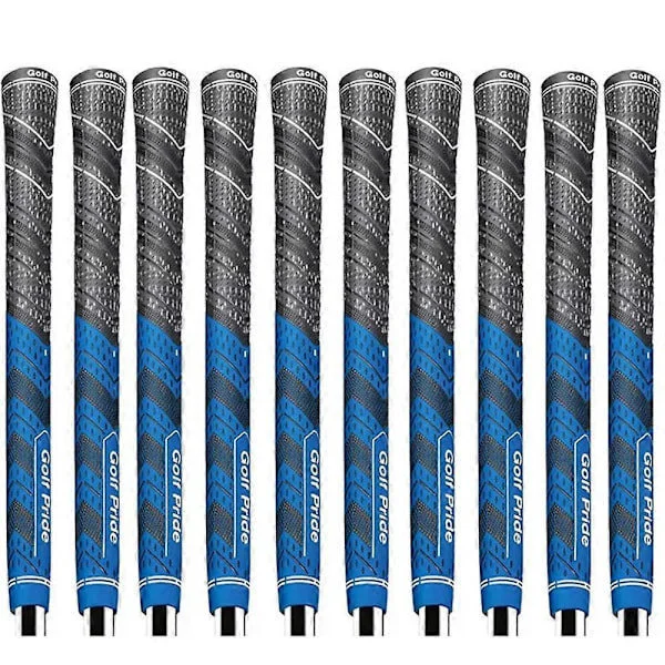 10 st Golf Pride MCC PLUS 4 +Golf Grips Standardstorlek Blå Blå