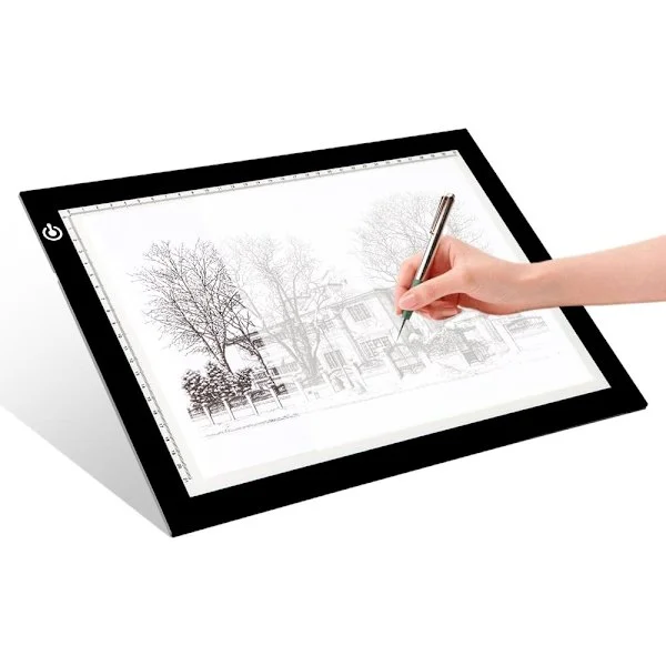 A4 LED Light Pad, Ultrathin Adjustable USB Powered LED Drawing Board for Tattoo, Drawing