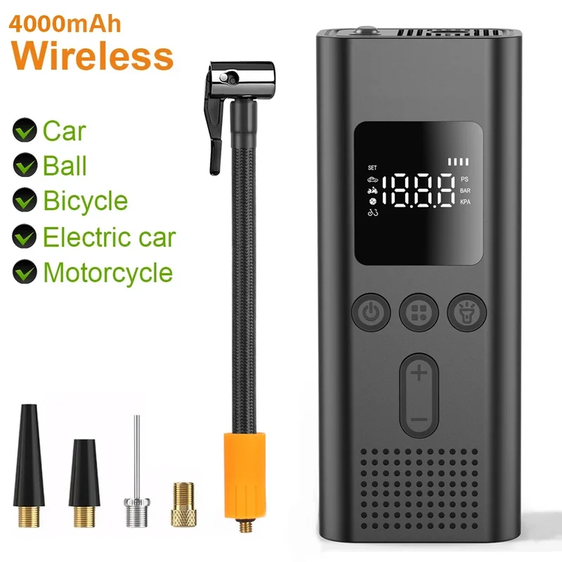 AliExpress - 150psi Luftpumpe Tragbarer Reifenfüller Kompressor für Auto Fahrrad Motorrad Kabelloser Elektrischer Luftinjektor Fahrradzubehör2026