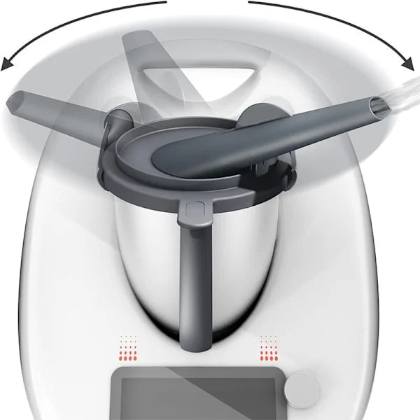 Dampstyring kompatibel med Thermomix TM5, TM6, TM Friend, med dampoverløpsbeskyttelse, tilbehør for komfyr, møbelbeskyttelse, ventilatorhette