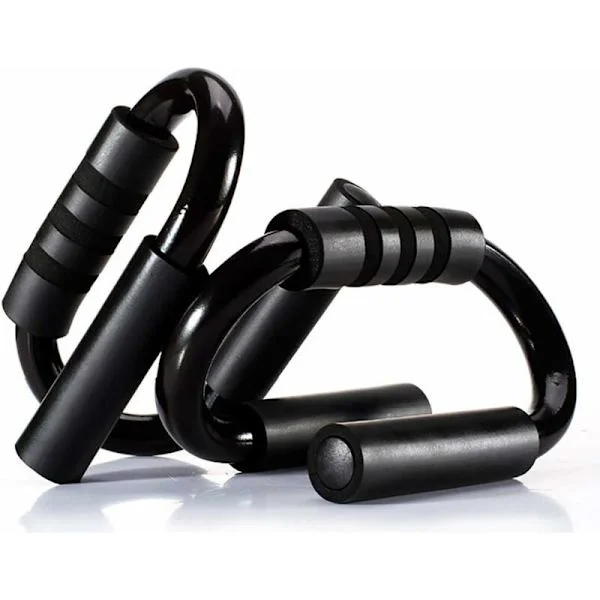 S-formede 1 par push-up-håndtak Push-up-stenger Bryststangstøtte for menn og kvinner Gymøvelsestrening Fitness Bryst Arm Skulder-