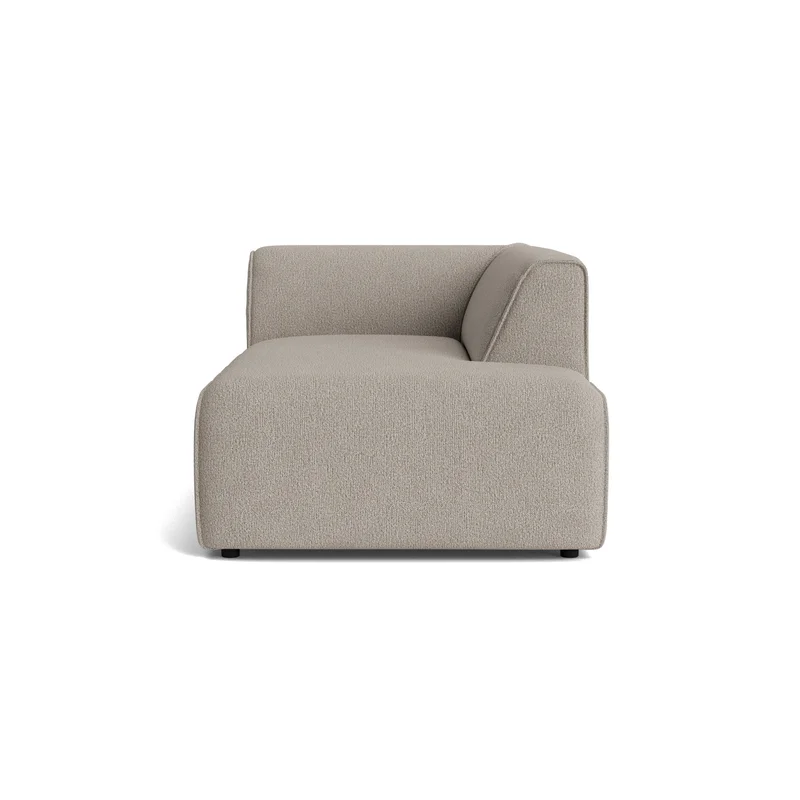 Moderne Porto chaiselong, højrevendt - Sneak Grå/Beige - 101x164x70cm - Rummelig sofa, chaiselong med masser af plads til afslapning