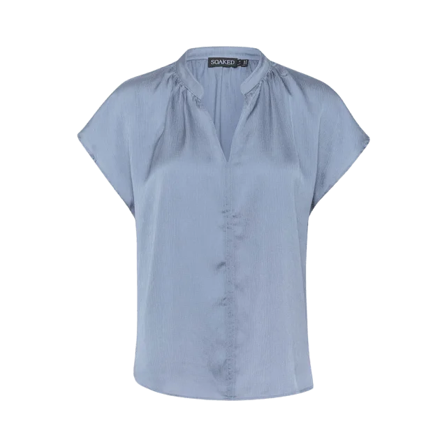Soaked In Luxury SLParis Blouse Skjortor Dam Blå L