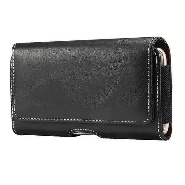 Magnetic Leather Phone Belt Case for Men, Waist Bag for iPhone 16 15 14 13 12 11 Pro Max XR XS SE 7 8 Plus Holster Pouch Cross style