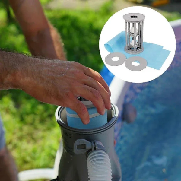 Återanvändbart poolfilter ovan jord Poolfilter med filtrering Typ B Poolfilter Poolfilter-sy[CO]