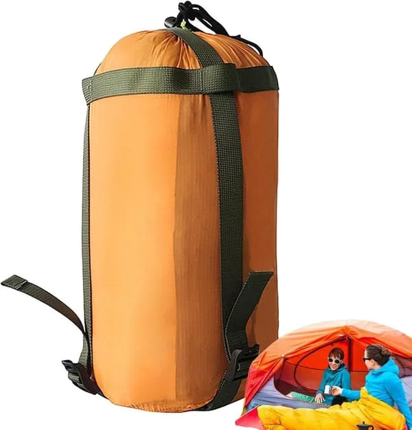 Kompresjonspose - Kompresjonspose for sovepose - Oppbevaringspose for sovepose - Oppbevaringspose - Oppbevaringsposer for backpacking - Bærbar 