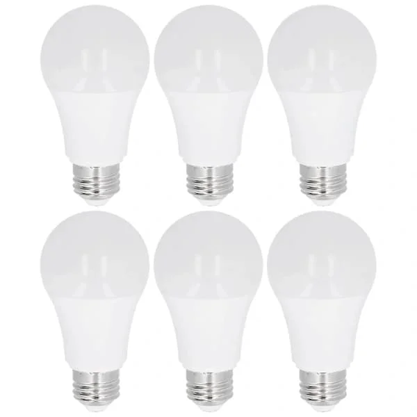 /EA/6-pakning LED-lampe 7W 3000K 600LM E27 Sokkel Lampe for Innendørsbelysning 85‐265V Varmhvitt Lys
