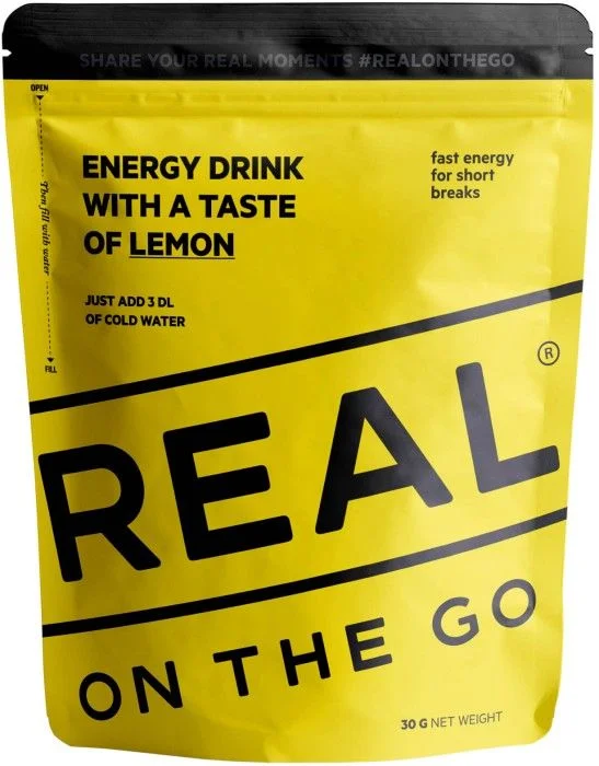 REAL On The Go Energy Drink Taste Of Lemon