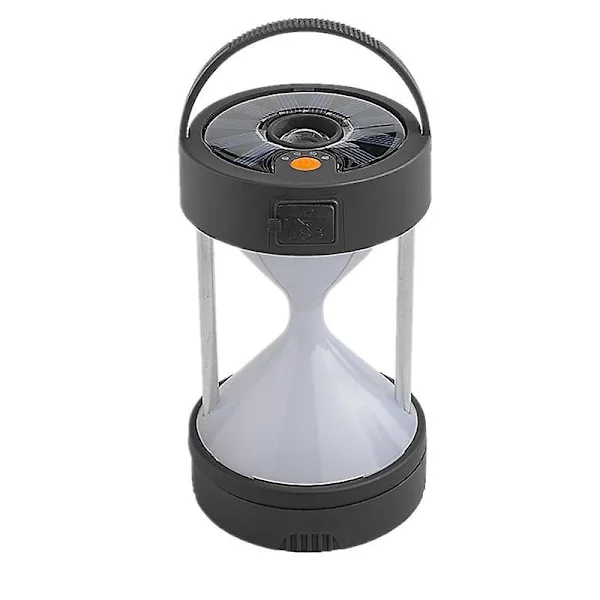 Solar led campingljus timglasljus USB laddningsbart utomhus starkt ljus rött ljus nödlykta bärbar belysning