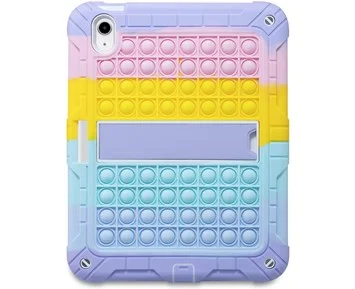 Andersson KST-i2010 Rainbow- Kids iPad Cover 10th gen 10,9" - Säkert surfplattefodral för barn till iPad 10,9"