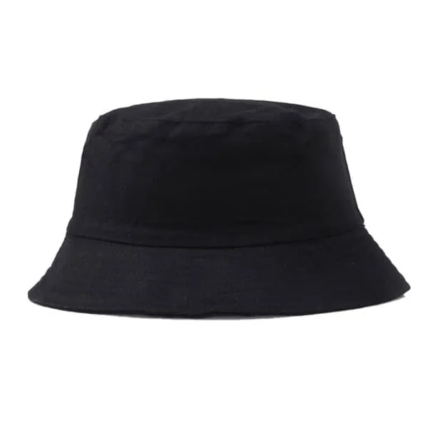 Musta kalastushattu, bucket-hattu, pipo, musta, yksi koko, musta