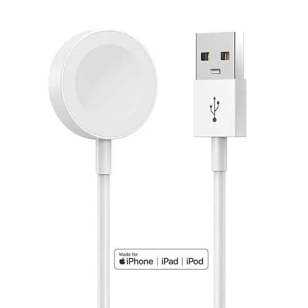 Apple Watch Laddare, Snabb Trådlös Magnetisk Laddningskabel, Portabel Laddningskabel Kompatibel med Apple Watch Series 8 7 6 5