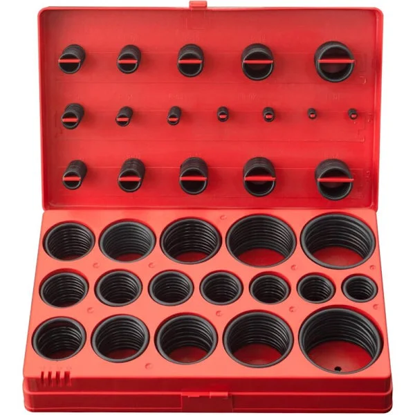 Gummi O-ring sett - 419 deler - 3-50mm O-ring sortiment - O-ringer - O-ring sett