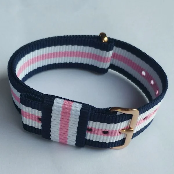 Ur Blå-Pink-Hvid/Rosa Guld Armbånd, 10mm, til Kvinder og Mig