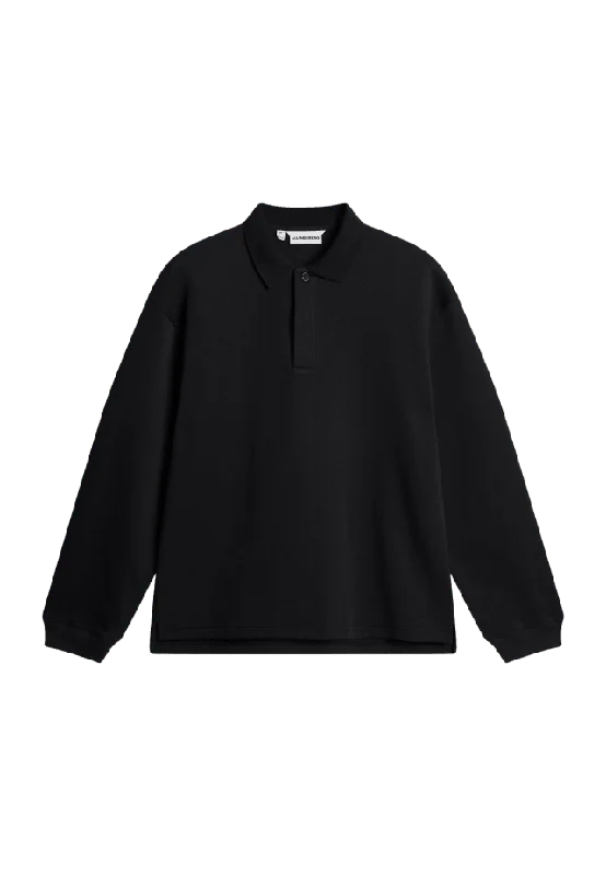 J.Lindeberg Cadan Polo Sweater Tröjor Herr Svart XL