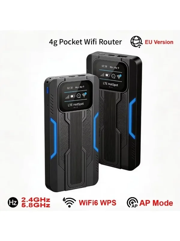 AliExpress - Router 4G 2,4G & 5,8G Tragbarer WLAN-Router WiFi6 WPS Auto-Taschen-WLAN AP-Modus, TLE-Router für Reisen