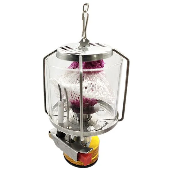 Outdoor Camping Gas Lantern Portable Mini Gas Lamp Hanging Lamp for Camping Hiking