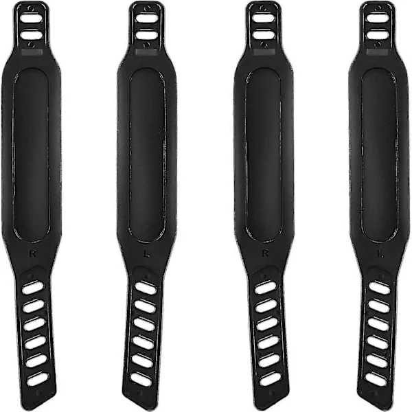 2 par treningssykkel pedalstropper universelle pedalstropper på 4,3 x 30,5 cm for treningssykkel hjemme eller på treningsstudio