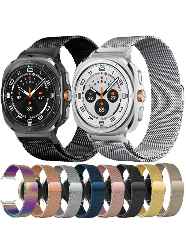 AliExpress - Magnetisches Milanese-Loop-Armband für Samsung Galaxy Watch Ultra 2022, Edelstahlband für Samsung Galaxy Watch Ultra 47 mm Correa