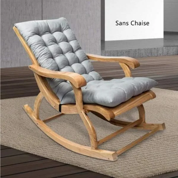 Ute hage loungestol pute 120X48CM, myk tykk lenestolpute, gyngestolpute, uten stol, marineblå
