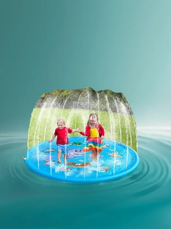AliExpress - Tapis d'arrosage rond gonflable pour enfants, 100/170cm, pour piscine de jeu, extérieur, tapis d'arrosage amusant, coussin de 