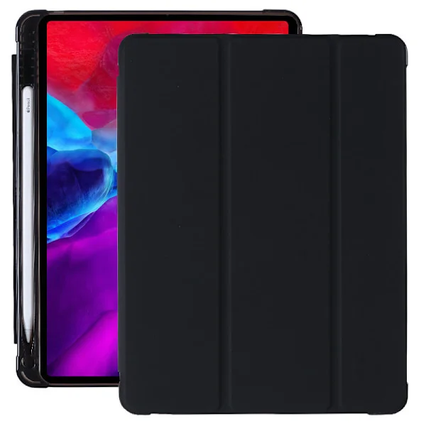 iPad Fodral för 9:e Gen 2021/8:e Gen 2020/7:e Gen 2019, 10.2 med Pennhållare, Ultratunt Lättviktsfodral med Transparent Baksida[D]