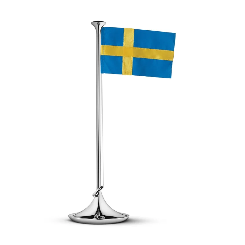 Georg jensen Svensk bordsflagga, rostfritt stål | Inredning > Prydnader & Dekorationer > Bordsflagga | Bagaren och Kocken