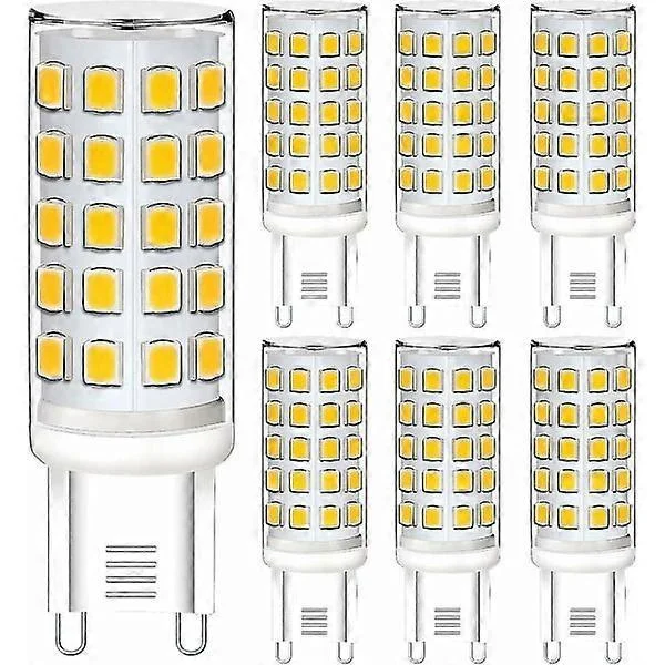 G9 LED Dimbar Varmvit G9 LED-lampa 5w 230v Motsvarande 40w Halogenlampa 430lm Ljus 2700k G9 LED-lampa 360 Bred Strålvinkel 6-pack