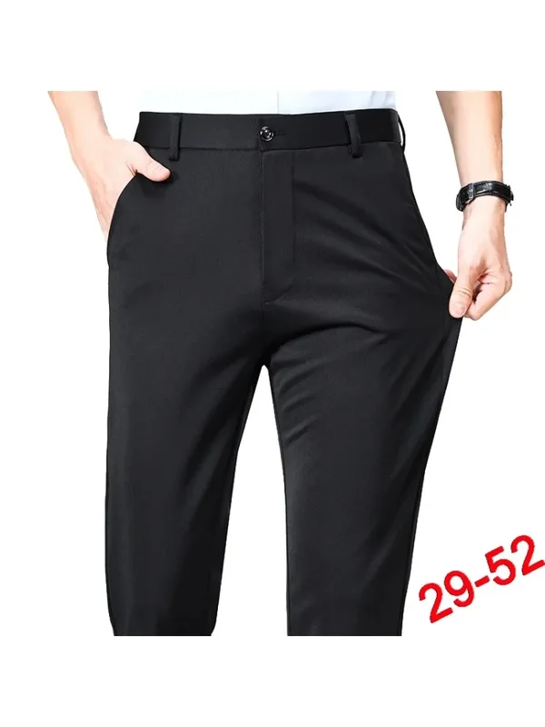 AliExpress - Plus Size Hose Herren Business Anzughose Stretch Formelle Anzughose Big Man Klassische schwarze Hose