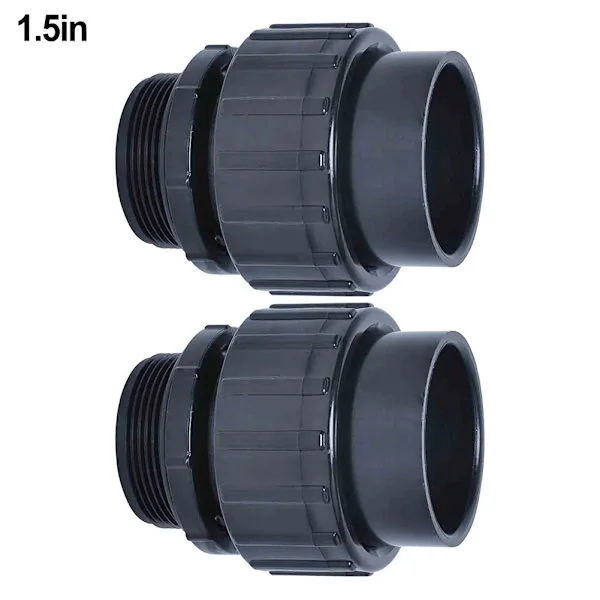 För Pentair Whisperflo Pool Pump Hane Adapter för 2 Tum PVC Rör 60mm Inner 70mm Ytter 2 St Pool Delar Yttre Anslutning