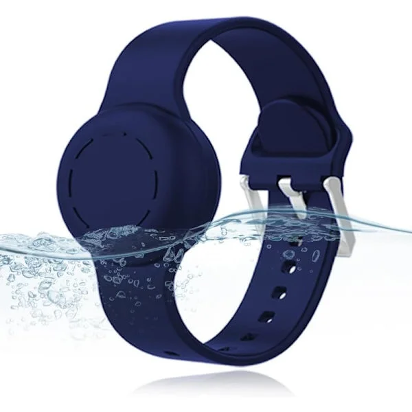 Vattentätt AirTag-armband för barn, silikonskydd, kompatibelt med Apple AirTag-hållare, dolt armbandsskydd för AirTag GPS-spårare för småbarn