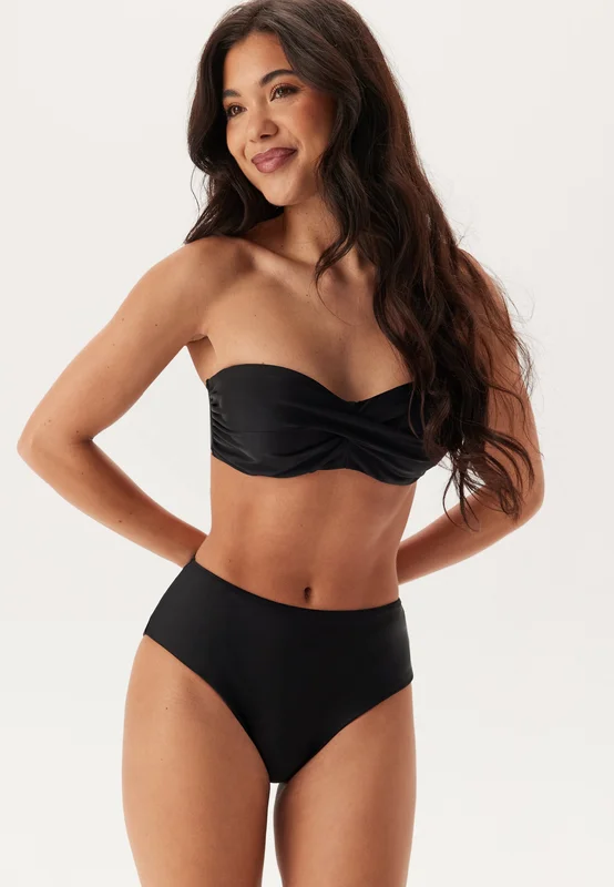 BUBBLEROOM - High Waist Bikini Bottom - Black