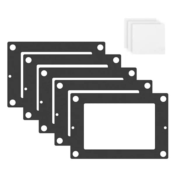 [RM]241x171mm Protection Black LCD Gasket Against Resin Spill with Dust-Free Wipes for 8.9-inch LCD Resin 3D Printer 5 Pcs