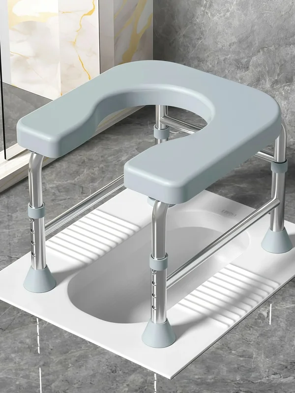 AliExpress - Kostenloses Badebrett, U-förmiges Kissen, Gummipolster, 1 verstellbarer U-förmiger Toilettenstuhl, Edelstahlmaterial, hohe Tragfähigkeit,