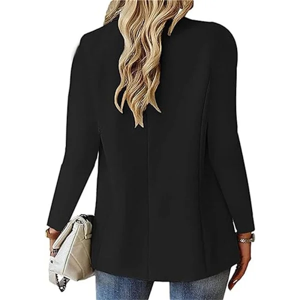 Dame Blazer Business Casual Blazer Langærmet Knap Blazer Jakke ROSARØD ROSARØD M ROSE RED M