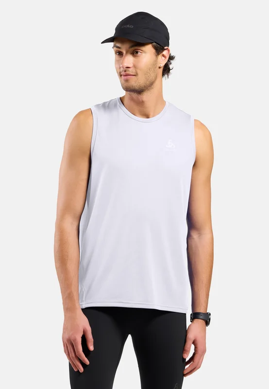 Odlo Essential Lauf-Tank für Herren, L, weiss