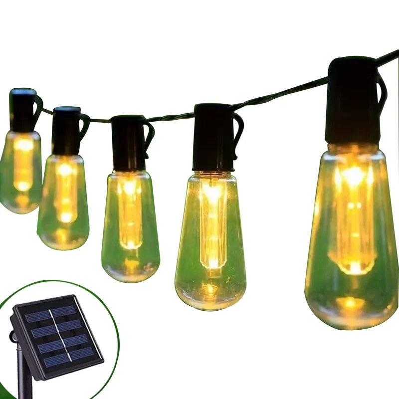 AliExpress - Solar Lichterketten Outdoor Girlande Weihnachten LED Globe Glühbirnen Solar Fee Lampen Für Camping Garten Party Terrasse Dekoration