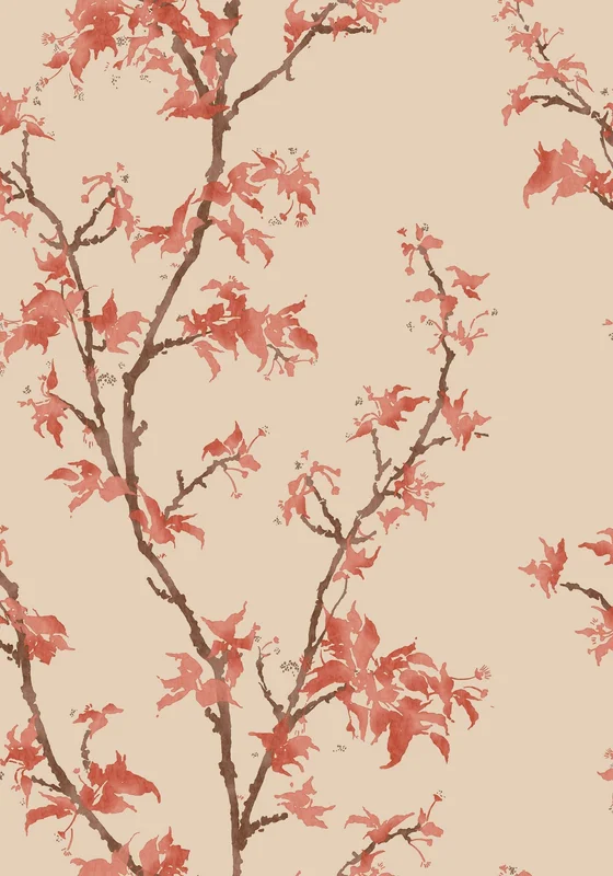 Chinese Branch wallpaper - Cole & Son Sample / Ginger