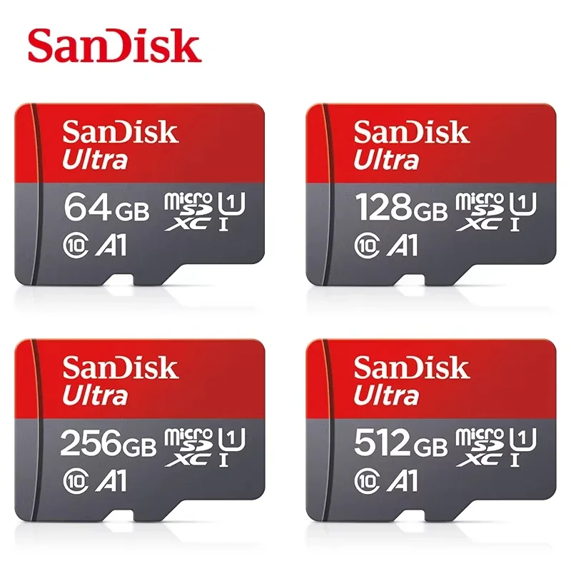 AliExpress - Carte MicroSD Sandisk 512 Go, 256 Go, 128 Go, 64 Go, 32 Go, Classe A1-10 UHS-1, Mémoire Flash Microsd pour Xiaomi