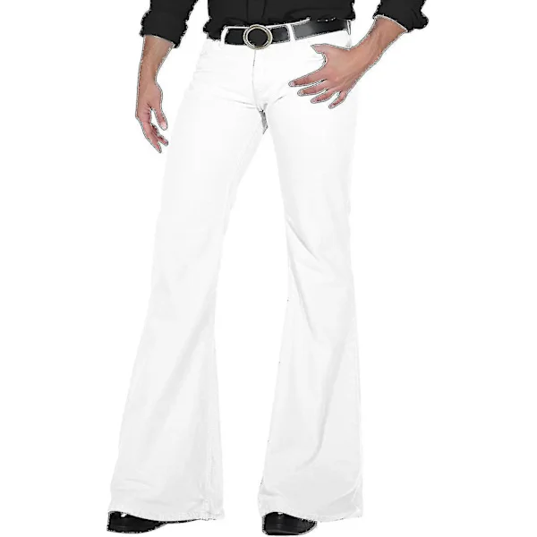 70'er Disco Bukser til Mænd Herre Bell Bottom Jeans Bukser 60'er 70'er Bell Bottoms Vintage Denim Bukser Jeans til Mænd
