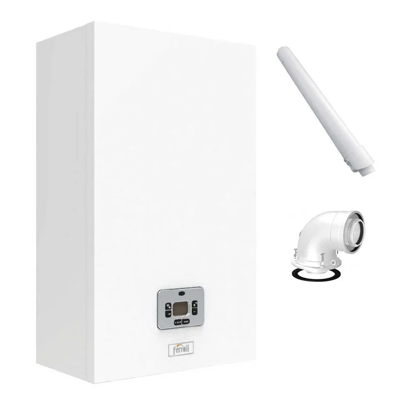 Caldaia Ferroli Theta 24 C a condensazione 20 kW camera stagna metano-gpl con kit scarico fumi coassiale