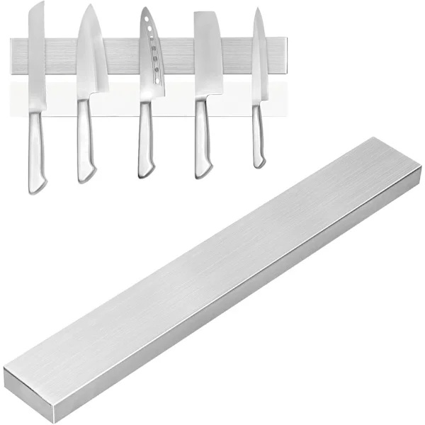 30 cm magnetisk knivhållare, magnetisk list i rostfritt stål för knivar, väggmonterad magnetisk tavla.