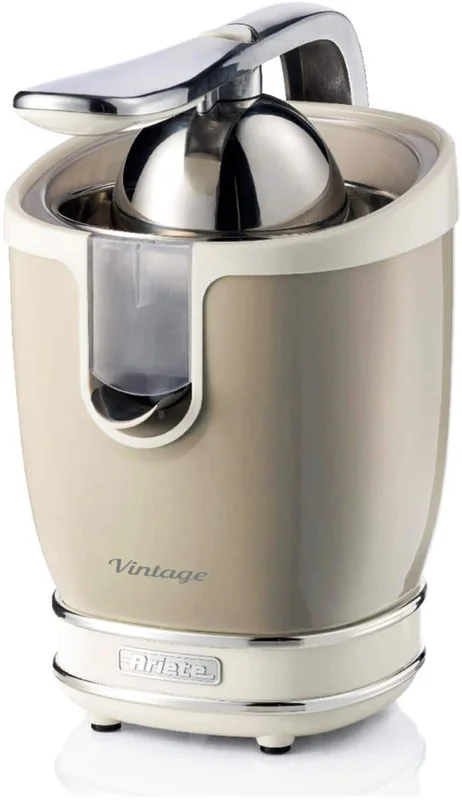 Ariete Ariete 413 JUICER VINTAGE Beige - Elektrisk juicepress med tryckspak och droppfri pip