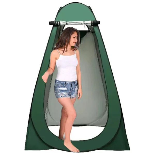 Pop Up Dusch Tält Omklädnings Tält 47'' x 47'' x 75'', Stor med Fönster, Camping & Strand, KLB