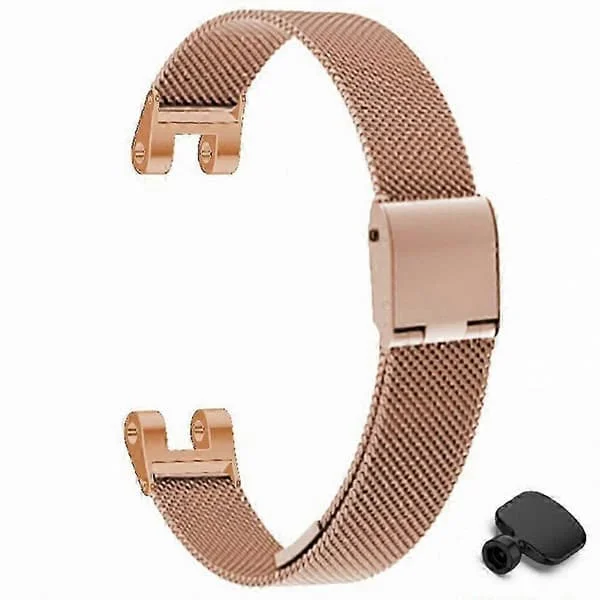 Garmin Lily Metal Urrem Erstatning - Sort Milanese Mesh Rem med Værktøj
